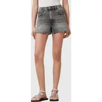 AllSaints Tate Denim Short Washed Grey Talla: W26 | Pantalones Cortos Outlet | Mujer | Azul