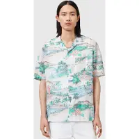 AllSaints Biarritz Ss Shirt Frosted White Talla: XXL | Camisas Casuales Outlet | Hombre | Blanco