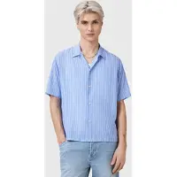 AllSaints Arran Ss Shirt Areo Blue Talla: XL | Camisas Casuales Outlet | Hombre | Azul