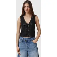 AllSaints Florence Waistcoat Black Talla: M | Cárdigan Outlet | Mujer | Negro