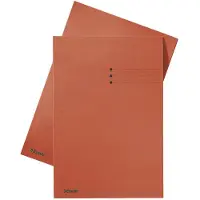 Esselte Carpeta insertable de cartón con impresión de líneas y superposición de 10 mm rojo A4 (100 unidades)