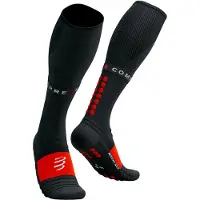 Compressport - Full Socks Winter Run - Calcetines de compresión size T4 - EU: 45-48, negro