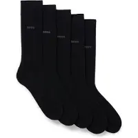 BOSS para hombre. 50478221 Pack 5 Pares de Calcetines Uni negro (39-42), Homewear, Algodón, outlet 2026.