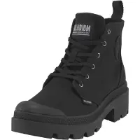 Palladium Botines con cordones 'Pallabase' negro / blanco
