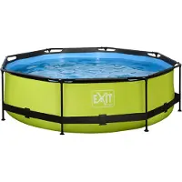 Exit Piscina Lime ø300x76cm con bomba de depuración, color verde