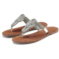LASCANA Sandalias de dedo plata