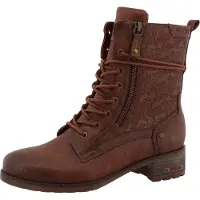 Mustang Botines con cordones marrón