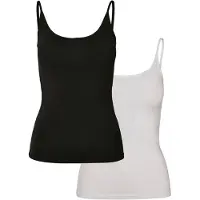 Urban Classics Top negro / blanco