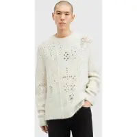 AllSaints Hadwin Crew Ecru White Talla: XS | Jerséis Outlet | Hombre | Marrón