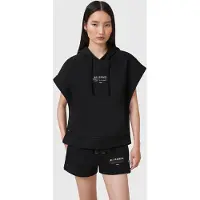AllSaints Sorri Sl Hoody Black Talla: XS | Sudaderas con Capucha Outlet | Mujer | Negro