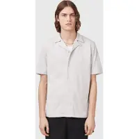 AllSaints Hudson Ss Shirt Cloudy Grey Talla: M | Camisas Casuales Outlet | Hombre | Gris