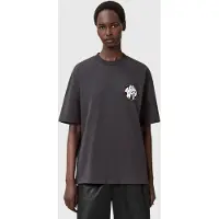 AllSaints Pride Distortion Tee Washed Black Talla: M | Camisetas de Seda Outlet | Mujer | Negro