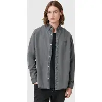 AllSaints Bodhi Ls Overshirt Pillar Grey Talla: XS | Camisas Casuales Outlet | Hombre | Gris