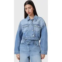 AllSaints Aki Crossover Jacket Light Indigo Talla: 12 | Chaquetas Vaqueras Outlet | Mujer | Azul