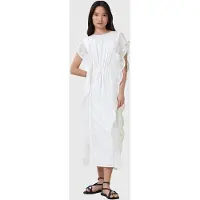 AllSaints Ola Dress Off White Talla: 4 | Vestidos Midi Outlet | Mujer | Blanco