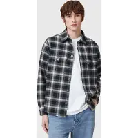 AllSaints Hamura Ls Shirt Black Talla: L | Camisas Casuales Outlet | Hombre | Negro