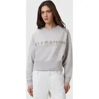 AllSaints Separo Pearl Sweat Grey Marl Talla: M | Sudaderas con Capucha Outlet | Mujer | Blanco