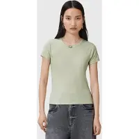 AllSaints Stevie Tee Jade Green Talla: XS | Camisetas de Seda Outlet | Mujer | Verde
