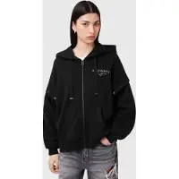 AllSaints Aroma Amphia Hoody Black Talla: XS | Sudaderas con Capucha Outlet | Mujer | Negro