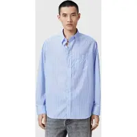 AllSaints Marcel Ls Shirt Willow Blue Talla: S | Camisas Casuales Outlet | Hombre | Azul