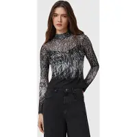 AllSaints Elia Top Harmony Black Talla: 2 | Manga Larga Outlet | Mujer | Negro