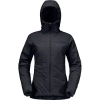 Norrøna - Ropa de senderismo mujer - Femund Thermo60 Zip Hood W Caviar Black para Mujer - Talla S - Negro