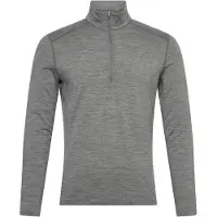 Icebreaker - Ropa interior térmica - M Merino 200 Oasis LS Half Zip Gritstone Heather de Lana - Talla M - Gris
