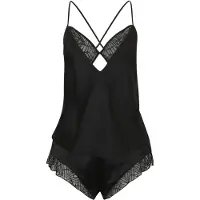 Triumph Pijama de pantalón corto 'A Weekend to Remember' negro