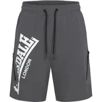 Lonsdale Pantalón deportivo 'Alresford' gris oscuro / blanco