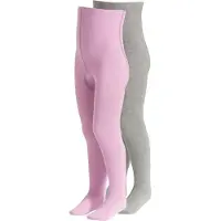 Cotton Prime Leotardos gris moteado / lila