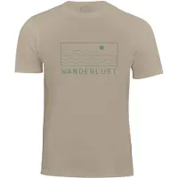 Cotton Prime Camiseta 'Wanderlust' beige / esmeralda