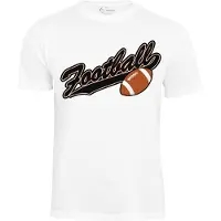 Cotton Prime Camiseta 'American Football' marrón claro / negro / blanco