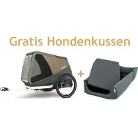 Croozer Remolque para bicicleta - Mikke XL - Verde musgo