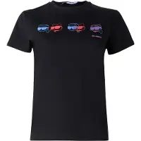 Karl Lagerfeld Ikon Colour Regular T-shirt Black Talla: S | Camisetas de Seda Outlet | Mujer | Negro