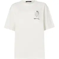Karl Lagerfeld Jp Oversized Karl T-shirt Cannoli Cream Talla: L | Camisetas de Seda Outlet | Mujer | Blanco