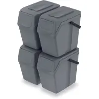 Prosperplast Contenedores De Reciclaje Apilables Sortibox 100l 4 Unidades