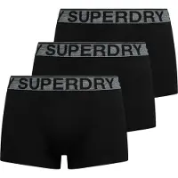 Superdry para hombre. M3110450B Pack de 3 Bóxers Marca negro (XXL), Homewear, Algodón, outlet 2026.