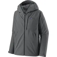 Patagonia - Ropa de senderismo - M's Granite Crest Rain Jkt Forge Grey w/Black - Talla XS - Gris