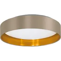 Eglo 99541 - Maserlo 2, 1 bombilla, LED, 3000 K, 2500 lm, IP20, dorado, grisáceo, blanco