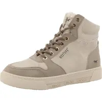 Mustang Botines con cordones 'Rhonda' beige / beige oscuro
