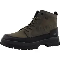 Mustang Botas con cordones 'Peppin' oliva / negro