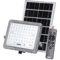 EDM Solar Slim: Foco LED transparente de 400W, 3500 lúmenes, 6500K. Talla única