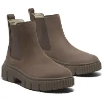 Timberland para mujer. TB0A2FK2EM51 Botines Chelsea de piel Greyfield Mid taupe (38.5 W), Plano, Ninguno, Casual, Sostenible, out