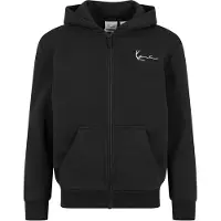 Karl kani Sudadera con cremallera 'Essential' negro / blanco