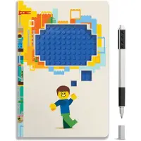 LEGO Cuaderno Reciclable con Bolígrafo de Gel (Pensamientos)