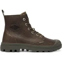 Palladium Botas con cordones marrón oscuro