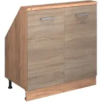 Vicco Armario de cocina para techo inclinado R-Line Sonoma 80 cm con 2 puertas, Model 58076
