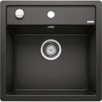 BLANCO DALAGO 5-F, fregadero de Silgranit, color negro