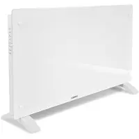 Vonroc Calefactor eléctrico de lujo – Convector – Panel de vidrio – 2500W – Blanco | WIFI