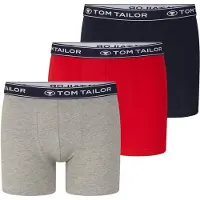 Tom Tailor Calzoncillo boxer azul oscuro / gris moteado / rojo / blanco